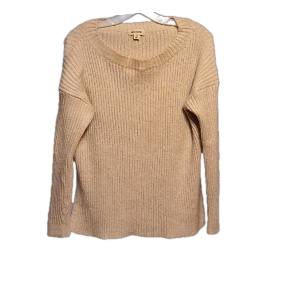 Rag  Poets Slit Sides Chunky Sweater